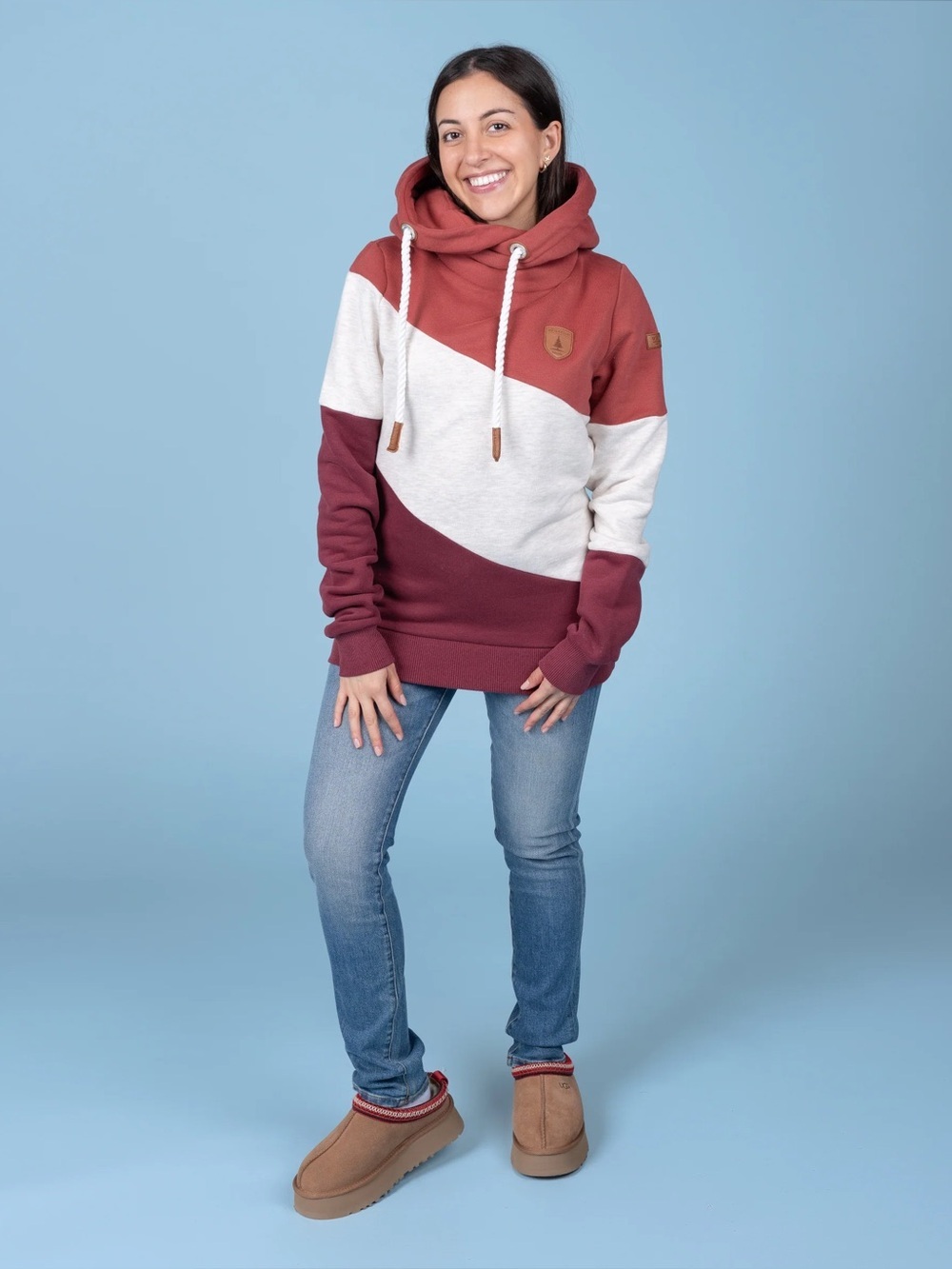 Wanakome Selene Hoodie- Mock Neck Pullover Hoodie- Size Small